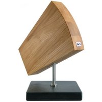 KAI Messerblock Keil magnetisch / drehbar - Eichenholz mit Granitsockel von KAI