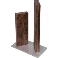 KAI Messerblock Stonehenge magnetisch für 4 Messer - Nussbaumholz mit Edelstahlsockel von KAI