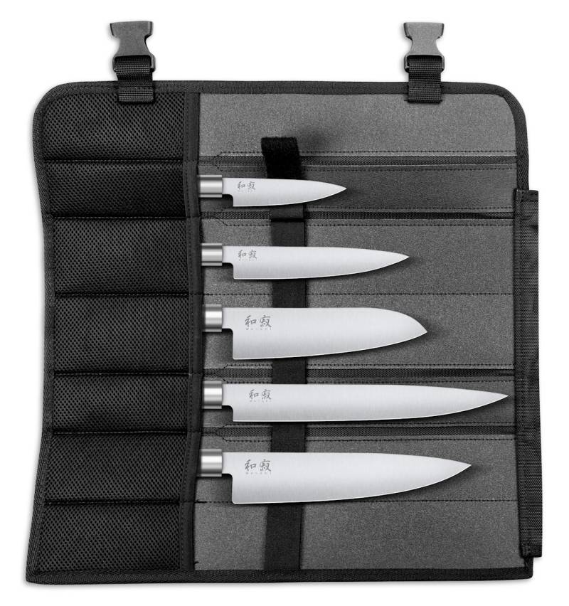 KAI Messertasche WASABI BLACK bestückt SET2 von KAI