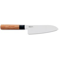 KAI Seki Magoroku Red Wood Santokumesser 17 cm - Carbon 1K6 Stahlklinge - Griff Pakkaholz von KAI