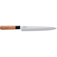 KAI Seki Magoroku Red Wood Yanagiba 24 cm - Carbon 1K6 Stahlklinge - Griff Pakkaholz von KAI