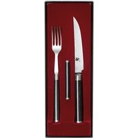 KAI Shun Classic Gabel & Steakmesser mit Besteckbänkchen im Set KAI Shun Classic Gabel & Steakmesser mit Besteckbänkchen im Set von KAI