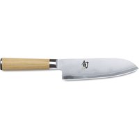 KAI Shun Classic White Santokumesser 18 cm - 32-lagiger Damaststahl - Griff Pakkaholz von KAI