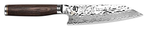 KAI Shun Premier Tim Mälzer Kiritsuke 15 cm japanisches Kochmesser Limitiert - Damast hochglanzpoliertmesser 32 Lagen - kleines Küchenmesser Allzweckmesser VG MAX Stahl Hammerschlag von KAI