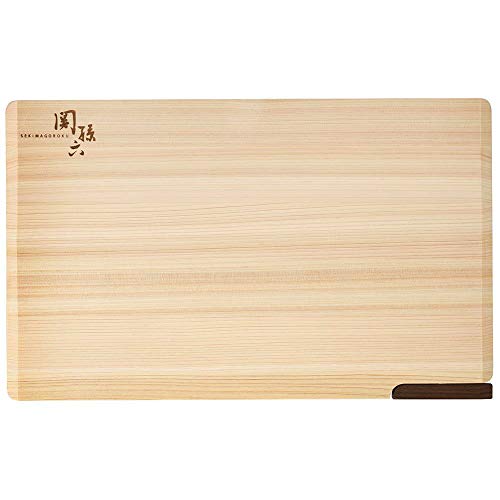 Kai KAI AP5226 Schneidebrett Seki Magoroku Zypresse L 15,4 x 9,4 Zoll (390 x 240 mm) mit Ständer, Made in Japan, spülmaschinenfest von KAI