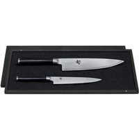 KAI Shun Classic 2-teiliges Messer-Set mit Allzweckmesser & Kochmesser - Damaststahl - Griff Pakkaholz von KAI
