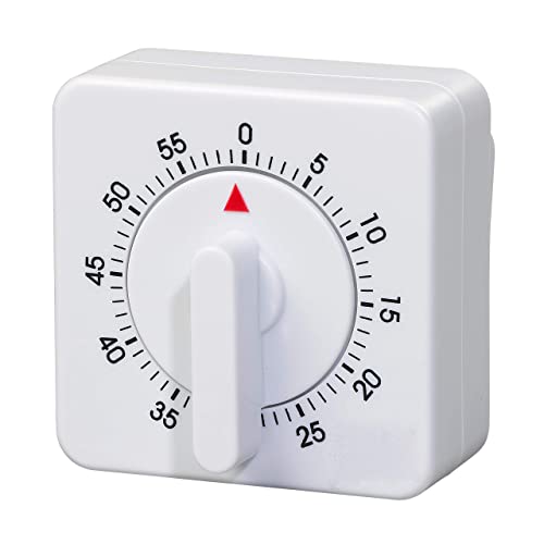 Küchentimer Mechanische,60 Minuten/1 Stunde Eieruhr Mechanisch Tragbare Timer Countdown Eieruhren Analog Kurzzeitwecker für Haushalt Küche Kochen Backen Sport Büro von KAIAIWLUO