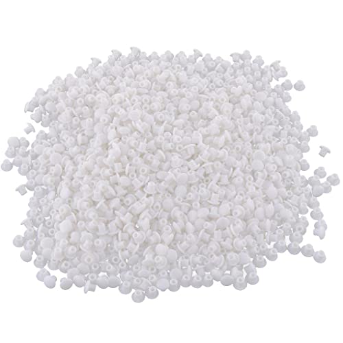 Lochstopfen M5,500 PCS Kunststoff-Lochstopfen Bohrloch Abdeckkappen 5mm Push-in-Typ Abdeckstopfen Lochschraube Blindstopfen Endkappen für Möbel Küchenschrank Kleiderschrank Schrank von KAIAIWLUO