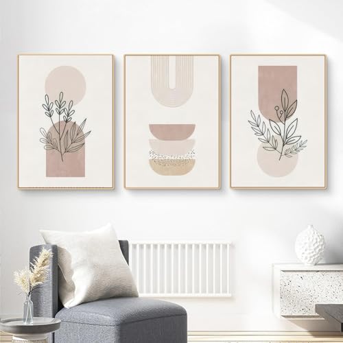 Bohemian Leinwand Bilder, Moderne Abstrakt Poster Set, Kunst Wandbilder für Wohnzimmer Schlafzimmer, Kein Rahmen(A,3x70x100cm) von KAIDAARTLH