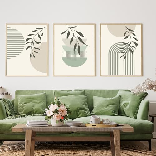 Bohemian Leinwand Bilder, Moderne Abstrakt Poster Set, Kunst Wandbilder für Wohnzimmer Schlafzimmer, Kein Rahmen(E,3x50x70cm) von KAIDAARTLH
