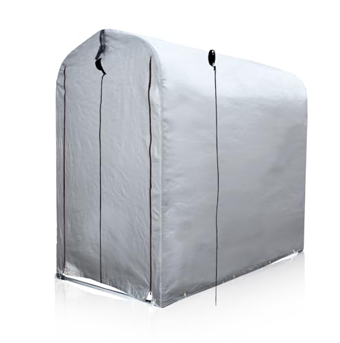KAIDIDA Fahrradgarage: 180x94x175cm PE-Plane verzinkte-Stahlrohre UV-beständig wasserdicht für Erwachsene Garten Outdoor Fahrrad-Aufbewahrung KAIDIDA Fahrradgarage: 180x94x175cm PE-Plane verzinkte-Stahlrohre UV-beständig wasserdicht für Erwachsene Garten Outdoor Fahrrad-Aufbewahrung von KAIDIDA