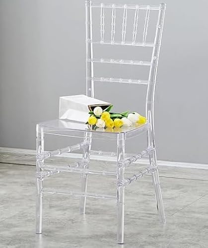 KAIHAOWIN Transparenter Stuhl - Kunststoff Stuhl mit modernem Design - Acryl Esszimmerstuhl für Veranstaltungen, Hochzeiten, Partys und Empfänge KAIHAOWIN Transparenter Stuhl - Kunststoff Stuhl mit modernem Design - Acryl Esszimmerstuhl für Veranstaltungen, Hochzeiten, Partys und Empfänge von KAIHAOWIN