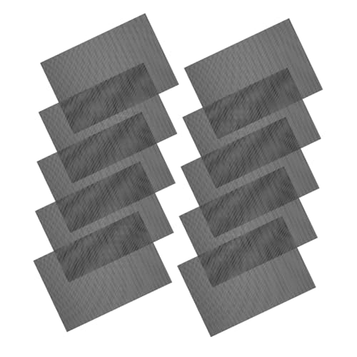 KAILIKETIY 10 Blatt PVC Augenmesh für Cosplay Bedruckbares Wasserdichtes Material für Fursuits und Handwerksprojekte für DIY Kreationen und Tierkostüme Schwarz von KAILIKETIY