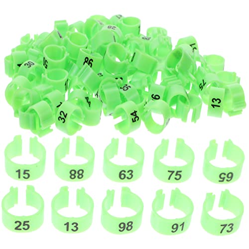 KAILIKETIY 100 Stück Geflügel Fußringe Nummeriert Pigeon Leg Bands für Tauben Hühner Identifikation Wiederverwendbar Praktische Vogelkennzeichnung KAILIKETIY 100 Stück Geflügel Fußringe Nummeriert Pigeon Leg Bands für Tauben Hühner Identifikation Wiederverwendbar Praktische Vogelkennzeichnung von KAILIKETIY