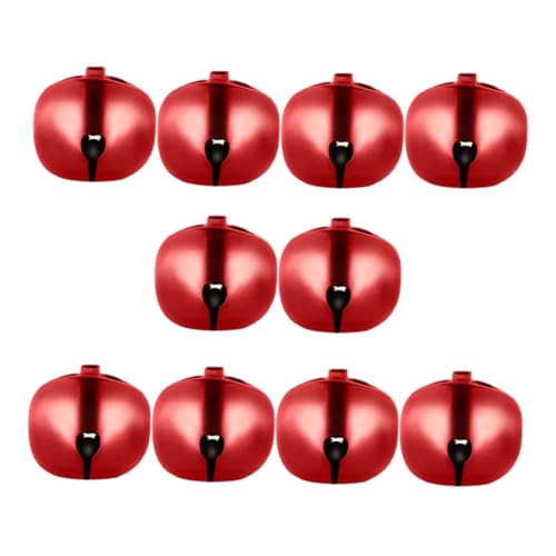 KAILIKETIY 100 Stück Weihnachtsglöckchen Rot Vielseitige Xmas Bell Dekorationen für Christbaum Fenster Tür DIY Bastelanhänger Stilvolle Weihnachtsbaum Partydeko von KAILIKETIY