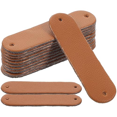 KAILIKETIY 100stücke Handgefertigte Pu Etiketten Leere Labels Mit Löchern Für Strick Häkelprojekte Für Geschenke Und Kreative Handarbeiten Schokoladenbraun KAILIKETIY 100stücke Handgefertigte Pu Etiketten Leere Labels Mit Löchern Für Strick Häkelprojekte Für Geschenke Und Kreative Handarbeiten Schokoladenbraun von KAILIKETIY
