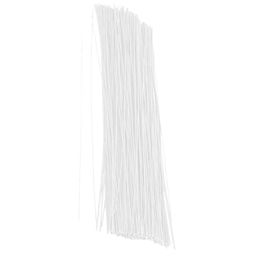 KAILIKETIY 100st Drahtstiele Für Handarbeit Blumendraht Kabelbinder Drahtstämme Draht Für Das Handwerk Handwerkskette Draht Kranz Grünes Kabel Gartendraht Schmuck Draht Drähte Fer Weiß Eisen von KAILIKETIY