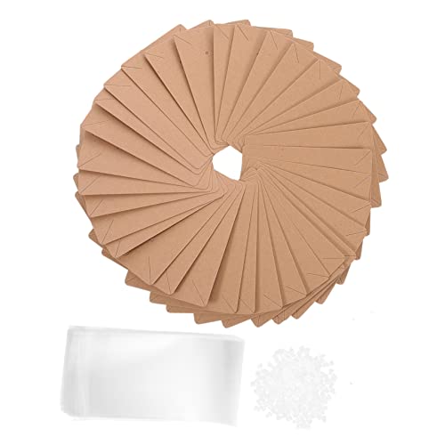 KAILIKETIY 120Sätze Halskettenkarten Kraftpapier Schmuckverpackung Praktische Ohrringhalter für Schmuckpräsentation und Organisation für DIY Projekte und Handwerksmessen KAILIKETIY 120Sätze Halskettenkarten Kraftpapier Schmuckverpackung Praktische Ohrringhalter für Schmuckpräsentation und Organisation für DIY Projekte und Handwerksmessen von KAILIKETIY