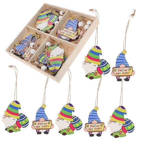 KAILIKETIY 12stücke Teiliges Osterei GNOME Dekoration Hängende Ornamente Für Osterfeier Frühlingsdeko Eierbaum Verzierung Lebendige Festtagsatmosphäre von KAILIKETIY