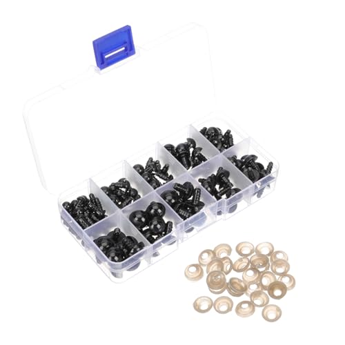 KAILIKETIY 142stücke Sicherheitsaugen Für Amigurumi Kunststoff Puppenaugen Zum Basteln Schwarze Augen Für Selbstgemacht Spielzeug Für Kinderhandarbeiten Und Bastelprojekte KAILIKETIY 142stücke Sicherheitsaugen Für Amigurumi Kunststoff Puppenaugen Zum Basteln Schwarze Augen Für Selbstgemacht Spielzeug Für Kinderhandarbeiten Und Bastelprojekte von KAILIKETIY