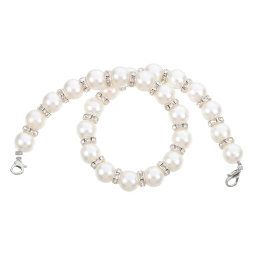 KAILIKETIY 1Stück Perlen Handtaschen Ersatzgurt mit Metallschnalle Lange DIY Handtaschenkette für Geldbörsen und Taschen Einfach Abnehmbar und Langlebig von KAILIKETIY