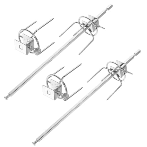 KAILIKETIY 2 Satz Edelstahl Rotierende Drehspieße für Grill und Backofen Robuste Grillgabeln für Hähnchen und Truthahn Gleichmäßige Hitzeverteilung Leicht zu Reinigen für Küche und Camping KAILIKETIY 2 Satz Edelstahl Rotierende Drehspieße für Grill und Backofen Robuste Grillgabeln für Hähnchen und Truthahn Gleichmäßige Hitzeverteilung Leicht zu Reinigen für Küche und Camping von KAILIKETIY