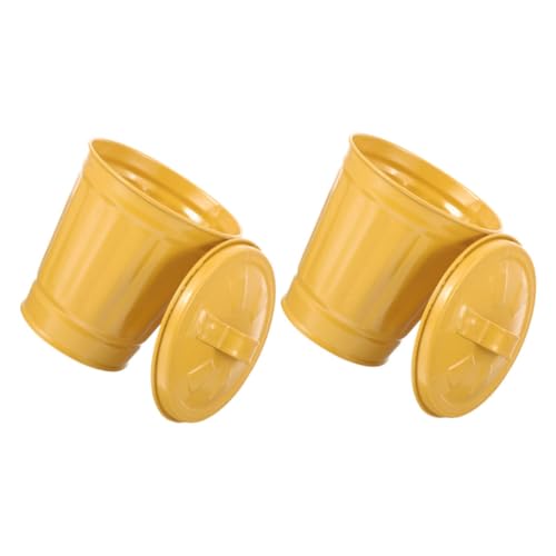 KAILIKETIY 2 Stück Desktop Mülleimer mit Deckel Tragbarer Abfalleimer aus Eisen für Büro Schlafzimmer Wohnzimmer Geruchsdicht Kompakt und Langlebig für Kleine Abfälle KAILIKETIY 2 Stück Desktop Mülleimer mit Deckel Tragbarer Abfalleimer aus Eisen für Büro Schlafzimmer Wohnzimmer Geruchsdicht Kompakt und Langlebig für Kleine Abfälle von KAILIKETIY