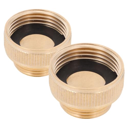 KAILIKETIY 2 Stück Messingkonverter Schlauchadapter mit Innengewinde Gartenschlauchadapter aus Messing Gartenschlauch-Konvertierungsadapter Schnellanschluss-Schlauchadapter Golden von KAILIKETIY