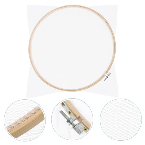 KAILIKETIY 2 Stück Runder Papierschöpfrahmen aus Holz Robustes DIY Papierherstellungs und Bastelzubehör für Kerzen Seifen und Kreative Handwerksprojekte von KAILIKETIY