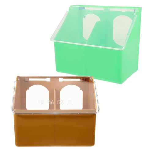 KAILIKETIY 2 Stück Teiliges Vogelkäfig Futterspender mit Großer Kapazität Multifunktionaler Hängender Futterbehälter für Tauben Papageien und Kleine Vögel Praktischer Futterspender für KAILIKETIY 2 Stück Teiliges Vogelkäfig Futterspender mit Großer Kapazität Multifunktionaler Hängender Futterbehälter für Tauben Papageien und Kleine Vögel Praktischer Futterspender für von KAILIKETIY