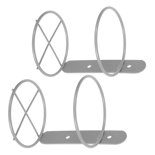 KAILIKETIY 2 Stück Wandmontiertes Weinregal Silber Metall Flaschenhalter für Rotwein Stabiles Weinflaschen Wanddisplay Einfache Montage Stilvolles Küchen Bar Organizer von KAILIKETIY