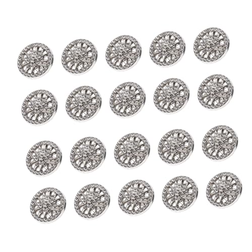 KAILIKETIY 20 Stück Teiliges Metallknöpfe Langlebige Legierungs dekorationsknöpfe für Mäntel und Cardigans für DIY nähprojekte und Modische Kleidungsaccessoires von KAILIKETIY