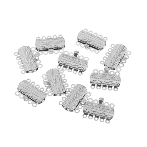 KAILIKETIY 20 Stück Teiliges aus Silberfarbenem Leichte Langlebige Steckverbinder für Armbänder Halsketten Freundschaftsbänder Geeignet für DIY Schmuckherstellung KAILIKETIY 20 Stück Teiliges aus Silberfarbenem Leichte Langlebige Steckverbinder für Armbänder Halsketten Freundschaftsbänder Geeignet für DIY Schmuckherstellung von KAILIKETIY