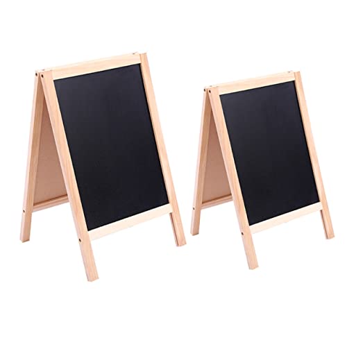 KAILIKETIY 2Stücke Holz Tafel mit Doppelseitigem Whiteboard und Kreidetafel Faltbar und Wiederverwendbar für Schreiben und Malen KAILIKETIY 2Stücke Holz Tafel mit Doppelseitigem Whiteboard und Kreidetafel Faltbar und Wiederverwendbar für Schreiben und Malen von KAILIKETIY