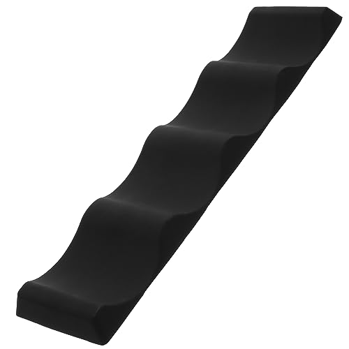 KAILIKETIY 2Stücke Silikon Weinflaschen Organizer Antirutsch Tabletts für Bierdosen und Weinflaschen Faltbarer Moderner Flaschenhalter für Party Bar und Küche Schwarz von KAILIKETIY