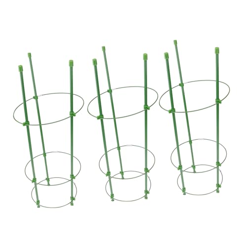 KAILIKETIY 3 Stück Garten Rankhilfe aus Grün Beschichtetem Rostfreie Kletterpflanzenstütze für Tomaten Paprika Gemüse Einfache Langlebiger Pflanzengitter Käfig KAILIKETIY 3 Stück Garten Rankhilfe aus Grün Beschichtetem Rostfreie Kletterpflanzenstütze für Tomaten Paprika Gemüse Einfache Langlebiger Pflanzengitter Käfig von KAILIKETIY