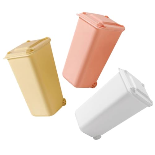 KAILIKETIY 3 Stück Mini Mülleimer mit Deckel Kompakter Schreibtisch Abfalleimer Multifunktionaler Papierkorb für Büro Küche Schlafzimmer Platzsparend Geruchsneutral Vielseitig Einsetzbar KAILIKETIY 3 Stück Mini Mülleimer mit Deckel Kompakter Schreibtisch Abfalleimer Multifunktionaler Papierkorb für Büro Küche Schlafzimmer Platzsparend Geruchsneutral Vielseitig Einsetzbar von KAILIKETIY