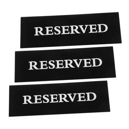 KAILIKETIY 3 Stück Teiliges Acryl Reserviert Tischschild Goldfarbene Schrift Stabile V förmige Aufsteller für Hochzeit Geburtstag Restaurant Hotel Vielseitig Einsetzbar KAILIKETIY 3 Stück Teiliges Acryl Reserviert Tischschild Goldfarbene Schrift Stabile V förmige Aufsteller für Hochzeit Geburtstag Restaurant Hotel Vielseitig Einsetzbar von KAILIKETIY