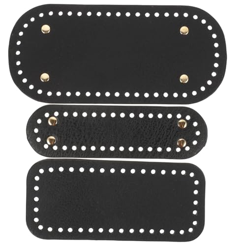 KAILIKETIY 3 Stück Teiliges PU Leder Taschenboden Langebige Einfache DIY Taschenboden Basis Geeignet für Handtaschen und Häkelprojekte Schwarz Verschiedene Formen KAILIKETIY 3 Stück Teiliges PU Leder Taschenboden Langebige Einfache DIY Taschenboden Basis Geeignet für Handtaschen und Häkelprojekte Schwarz Verschiedene Formen von KAILIKETIY