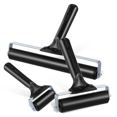 KAILIKETIY 3stücke Gummiwalzen Für Druckgrafik Scrapbooking Und Basteln Wiederverwendbare Kleber Walzen Aus Gummi Für Tapeten Und Heimdekor von KAILIKETIY