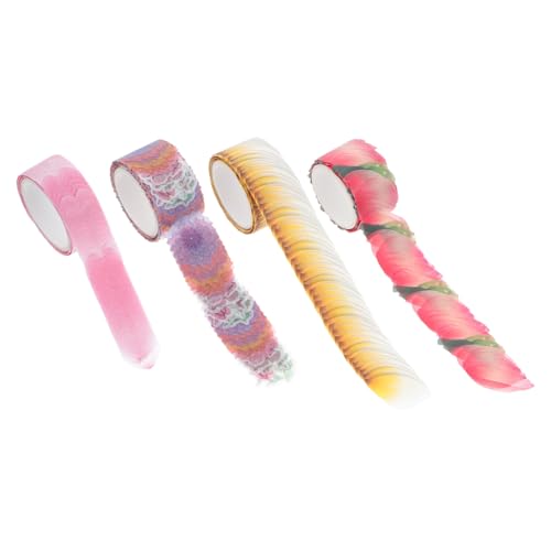 KAILIKETIY 4 Rollen Blumige Dekorative Klebebänder mit Blumenblättern Abziehbar und Rückstandsfrei DIY Journal Tape für Scrapbooking Notizbücher und Bastelprojekte KAILIKETIY 4 Rollen Blumige Dekorative Klebebänder mit Blumenblättern Abziehbar und Rückstandsfrei DIY Journal Tape für Scrapbooking Notizbücher und Bastelprojekte von KAILIKETIY