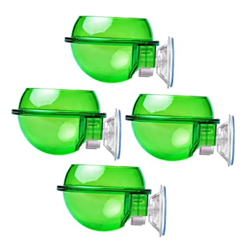 KAILIKETIY 4 Stück Reptilien Futternapf mit Saugnapf Flucht Wandhalterung Futter und Wasserschale für Chamäleons Echsen und Schildkröten Hitzebeständig und Korrosionsfest von KAILIKETIY