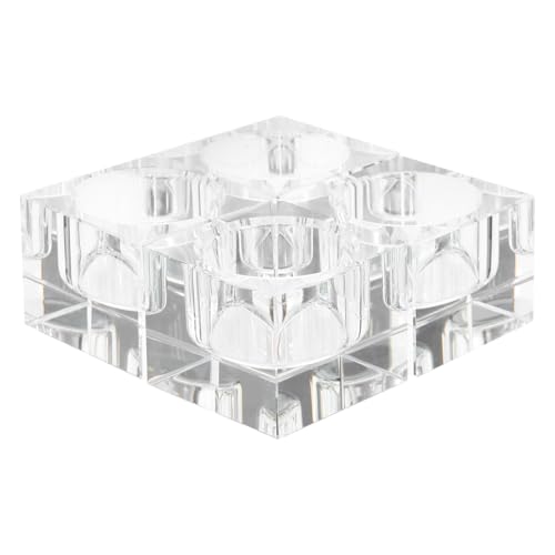 KAILIKETIY 4 Stück Transparente Kristall teelichthalter Quadratisch mit Stabilem Sockel für Sichere Tischdekoration Hochzeit Dinner Party Stilvolle Kerzenhalter für Romantische Wohnkultur KAILIKETIY 4 Stück Transparente Kristall teelichthalter Quadratisch mit Stabilem Sockel für Sichere Tischdekoration Hochzeit Dinner Party Stilvolle Kerzenhalter für Romantische Wohnkultur von KAILIKETIY