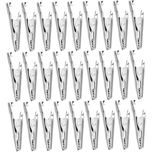 KAILIKETIY 40 Stück Teiliges Metall Krokodilklemmen Rostfrei Langlebig Elektrische Testklemmen für Elektronik und Batteriewartung für Elektrische Prüfungen und Temporäre Verdrahtung KAILIKETIY 40 Stück Teiliges Metall Krokodilklemmen Rostfrei Langlebig Elektrische Testklemmen für Elektronik und Batteriewartung für Elektrische Prüfungen und Temporäre Verdrahtung von KAILIKETIY