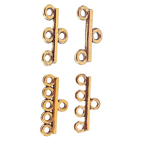 KAILIKETIY 40Stücke DIY Schmuck Verschlüsse für Armbänder Robuste Legierung Kettenanschlüsse für Bastelprojekte Antikgold Reihen von KAILIKETIY