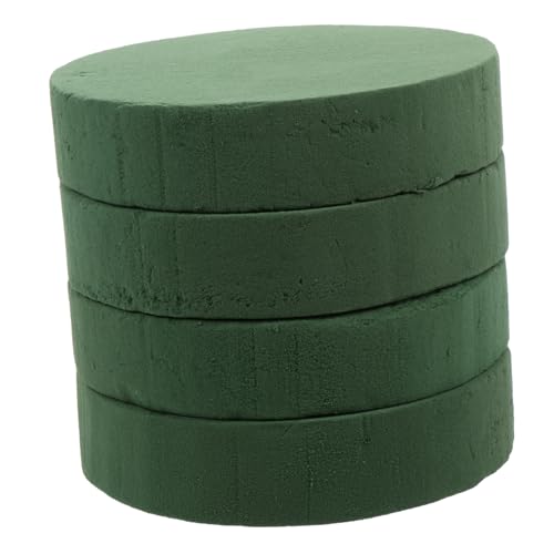 KAILIKETIY 4Stücke Blumensteckschaum Runde Blumenschlamm für Kreative Arrangements Wasserabsorbierend für Blumenbasteleien Gesundes Material Geruchlos KAILIKETIY 4Stücke Blumensteckschaum Runde Blumenschlamm für Kreative Arrangements Wasserabsorbierend für Blumenbasteleien Gesundes Material Geruchlos von KAILIKETIY