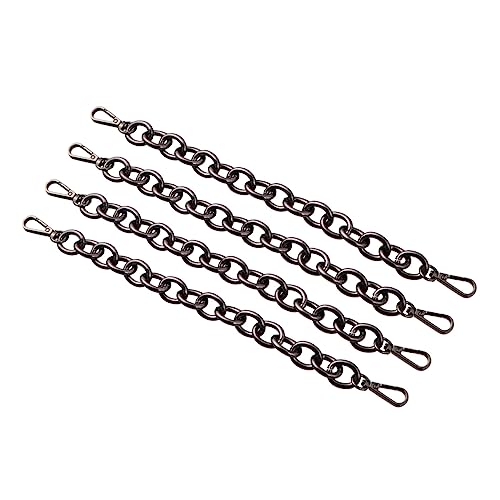 KAILIKETIY 4Stücke Kettenriemen für Handtaschen Robuste DIY Zubehörteile mit Hängeschnalle zur Verlängerung von Handtaschen und Geldbörsen Schwarz KAILIKETIY 4Stücke Kettenriemen für Handtaschen Robuste DIY Zubehörteile mit Hängeschnalle zur Verlängerung von Handtaschen und Geldbörsen Schwarz von KAILIKETIY