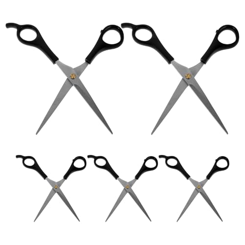 KAILIKETIY 5 Stück Teiliges Professionelles Tierpflege scheren Scharfe Gerade Haarscheren für Hunde und Katzen Präzise Haustier styling tools für Sauberes Trimmen und Effektives Grooming von KAILIKETIY