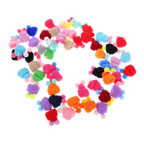 KAILIKETIY 50Stücke Mini Strickmützen Bunte Hüte für DIY Dekorationen Puppenzubehör und Party Accessoires für Weihnachten und Kreative Bastelprojekte KAILIKETIY 50Stücke Mini Strickmützen Bunte Hüte für DIY Dekorationen Puppenzubehör und Party Accessoires für Weihnachten und Kreative Bastelprojekte von KAILIKETIY
