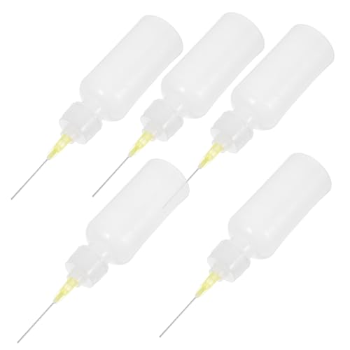 KAILIKETIY 5Stücke Präzisionsnadelspitzen Kleber Applikatorflaschen Quetschflasche für DIY Acrylmalerei und Bastelprojekte Anwendung für Präzise Klebe KAILIKETIY 5Stücke Präzisionsnadelspitzen Kleber Applikatorflaschen Quetschflasche für DIY Acrylmalerei und Bastelprojekte Anwendung für Präzise Klebe von KAILIKETIY